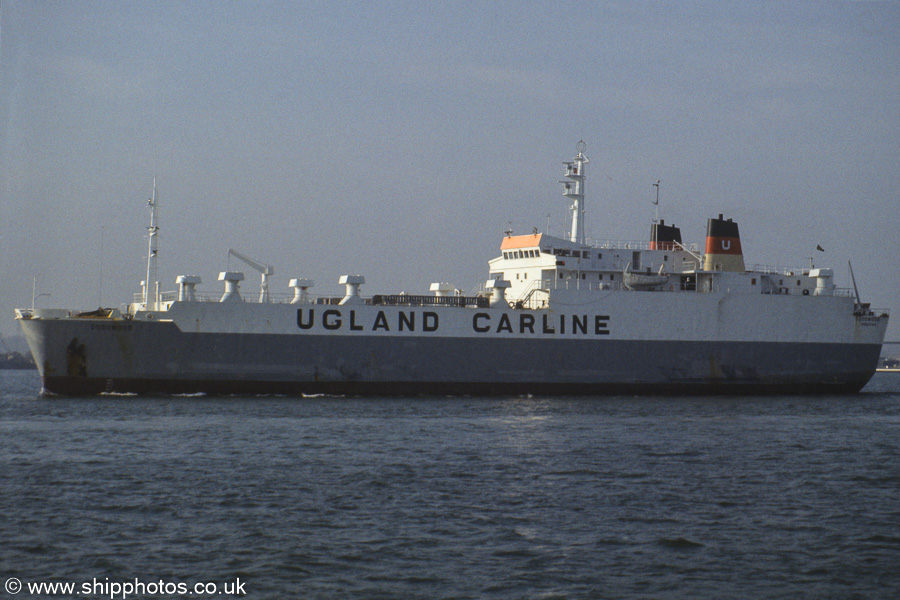 Photograph of the vessel  Goodwood pictured departing Southampton on 12th November 1989