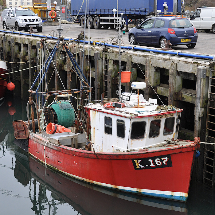 Photograph of the vessel fv Gracious pictured at Mallaig on 7th April 2012