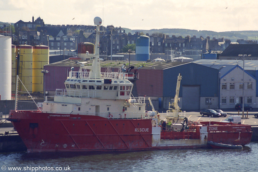 Photograph of the vessel  Grampian Hunter pictured at Aberdeen on 8th May 2003