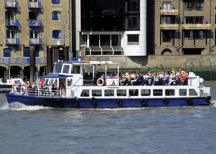 Photograph of the vessel  Greenwich Belle pictured in the Pool of London on 19th July 1997