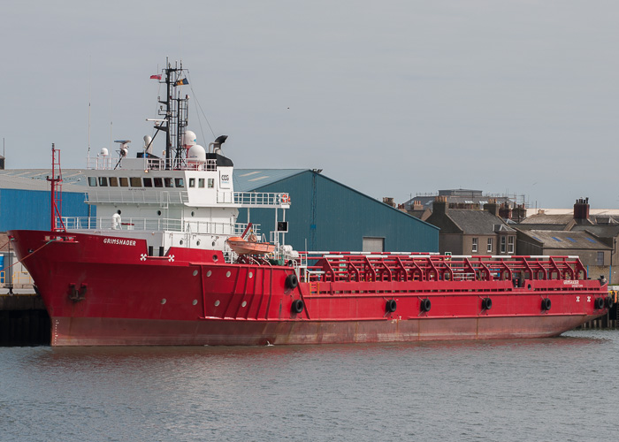 Photograph of the vessel  Grimshader pictured at Montrose on 3rd May 2014