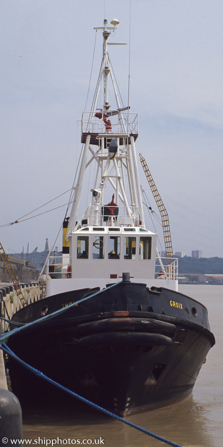 Photograph of the vessel  Groix pictured at Bordeaux on 20th August 1989