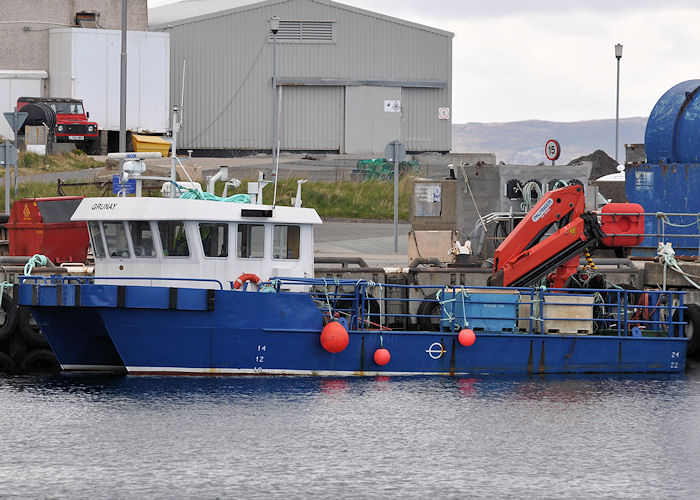 Photograph of the vessel  Grunay pictured at Symbister on 12th May 2013
