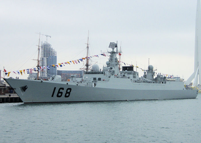 Photograph of the vessel  Guangzhou pictured in Portsmouth Naval Base on 8th September 2007