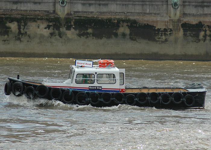 Photograph of the vessel  Guard Dog pictured in London on 14th June 2009