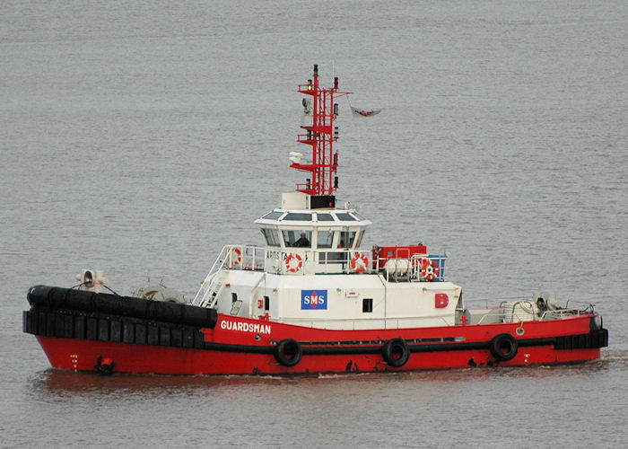 Photograph of the vessel  Guardsman pictured entering King George Dock, Hull on 18th June 2010