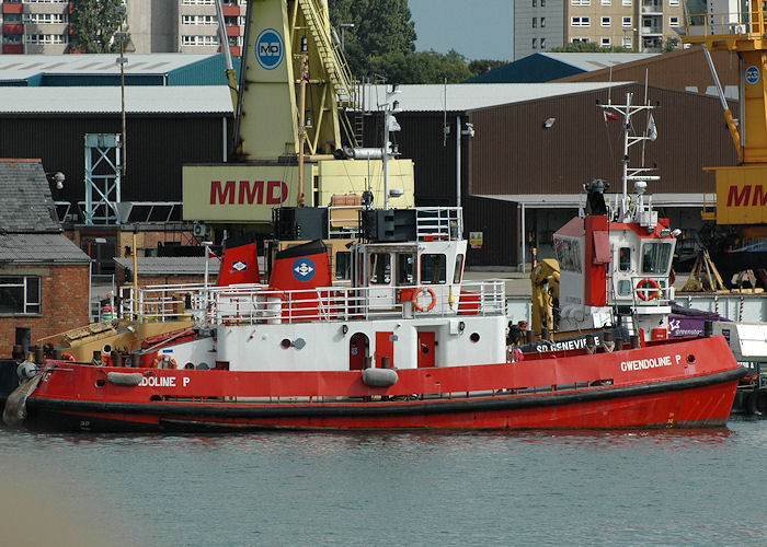 Photograph of the vessel  Gwendoline P pictured in Portsmouth Naval Base on 14th August 2010