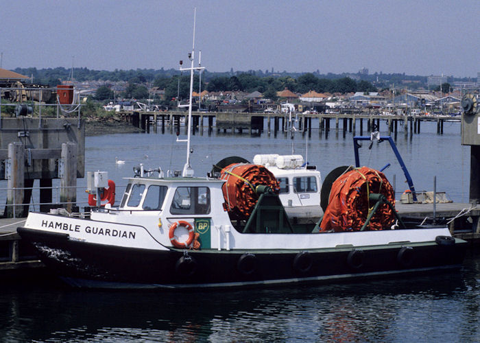 Photograph of the vessel  Hamble Guardian pictured at Southampton on 21st July 1996