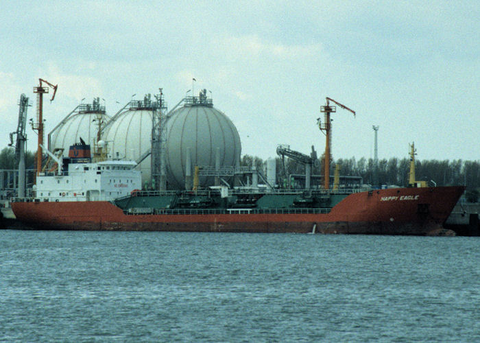 Photograph of the vessel  Happy Eagle pictured in Rotterdam on 20th April 1997