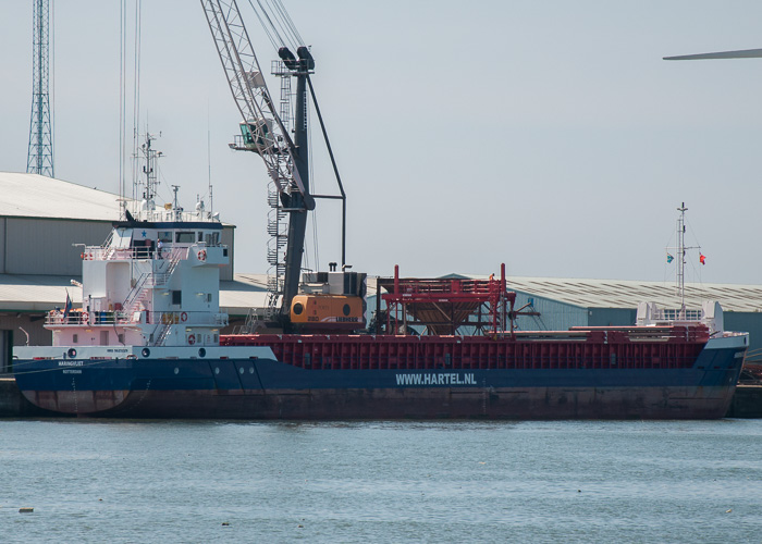 Photograph of the vessel  Haringvliet pictured at Liverpool on 31st May 2014