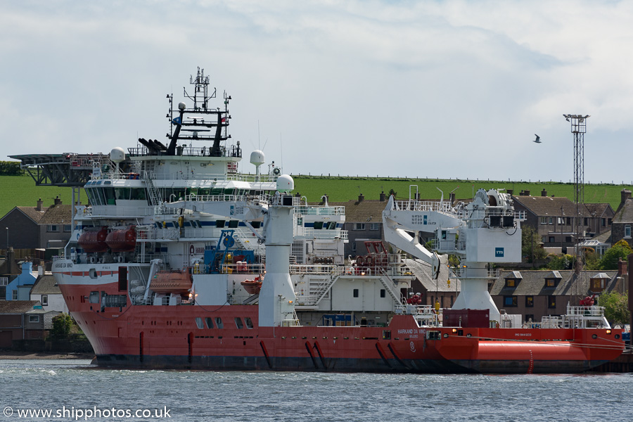 Photograph of the vessel  Harkand da Vinci pictured at Montrose on 17th May 2015