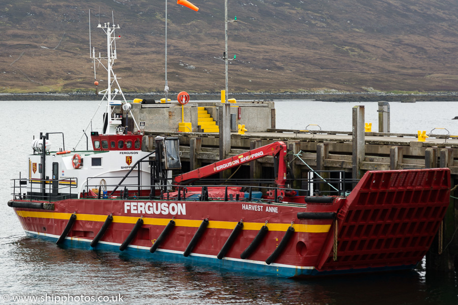 Photograph of the vessel  Harvest Anne pictured at Lochmaddy on 18th May 2016