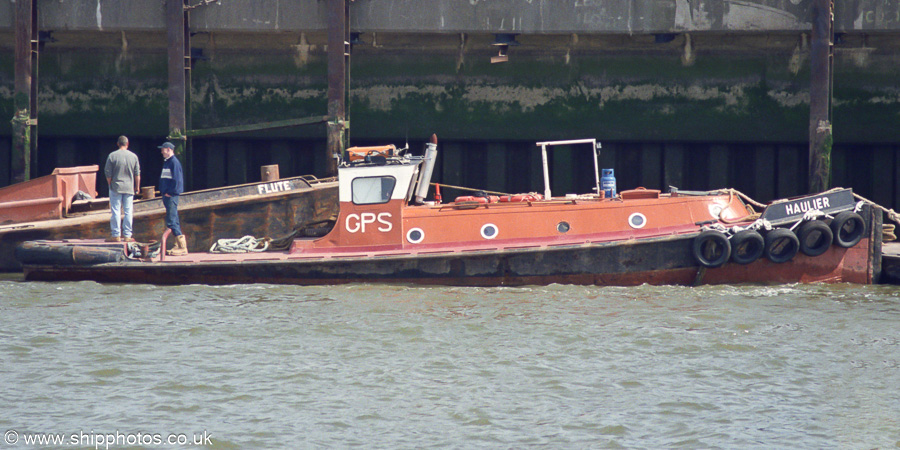 Photograph of the vessel  Haulier pictured at Greenwich on 22nd April 2002