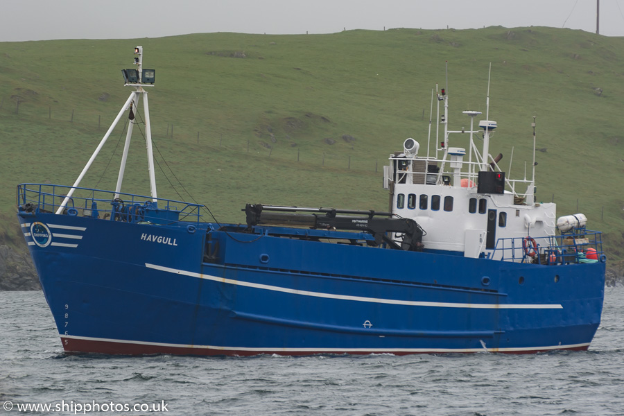 Photograph of the vessel  Havgull pictured at Scalloway on 21st May 2015