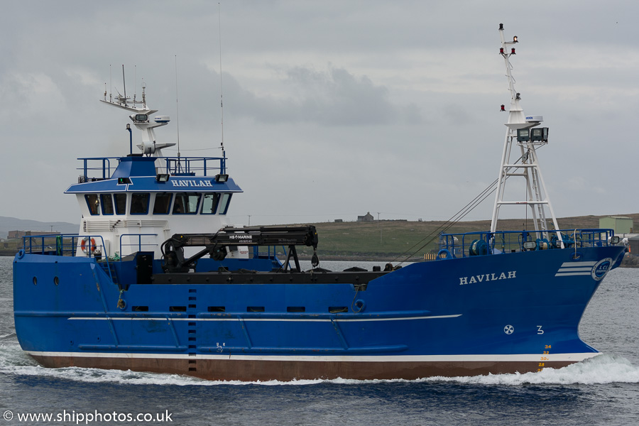 Photograph of the vessel  Havilah pictured at Lerwick on 20th May 2015