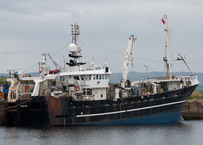 Photograph of the vessel fv Havilah pictured in James Watt Dock, Greenock on 11th May 2014