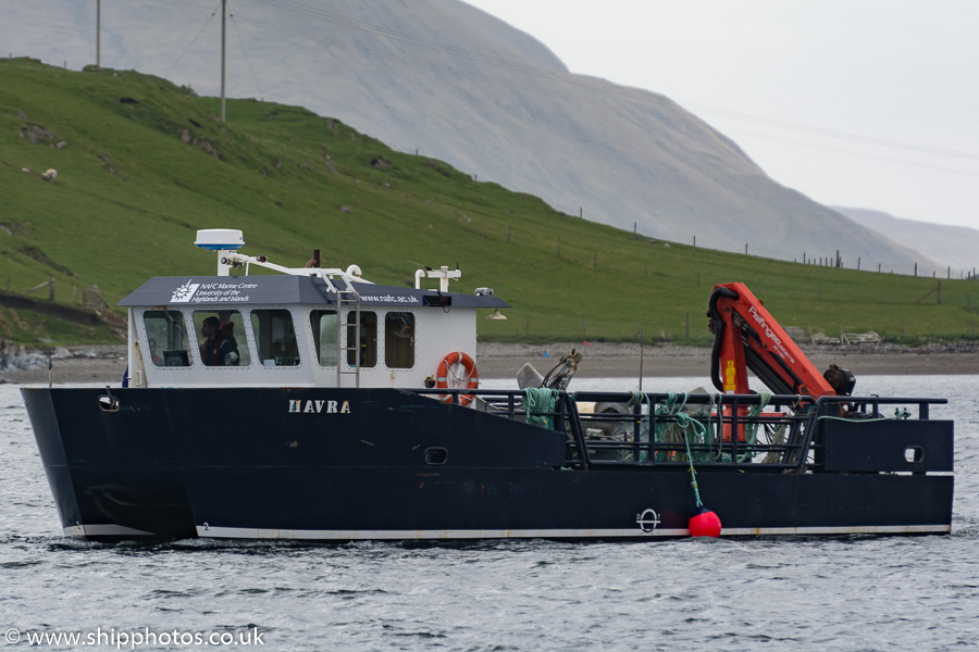 Photograph of the vessel  Havra pictured arriving at Scalloway on 20th May 2015