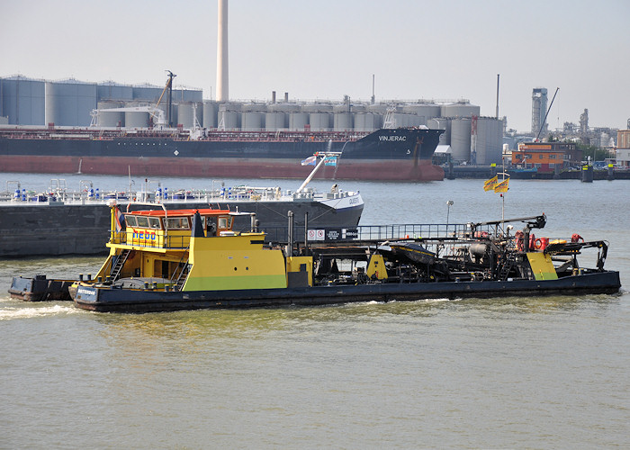 Photograph of the vessel  Hebo-Cat 4 pictured passing Vlaardingen on 26th June 2012