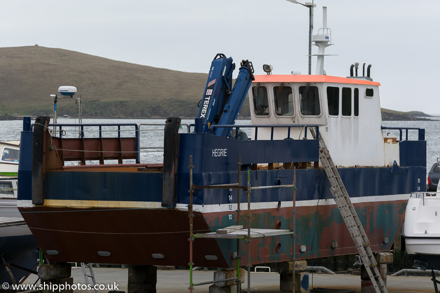 Photograph of the vessel  Hegrie pictured at Scalloway on 20th May 2015