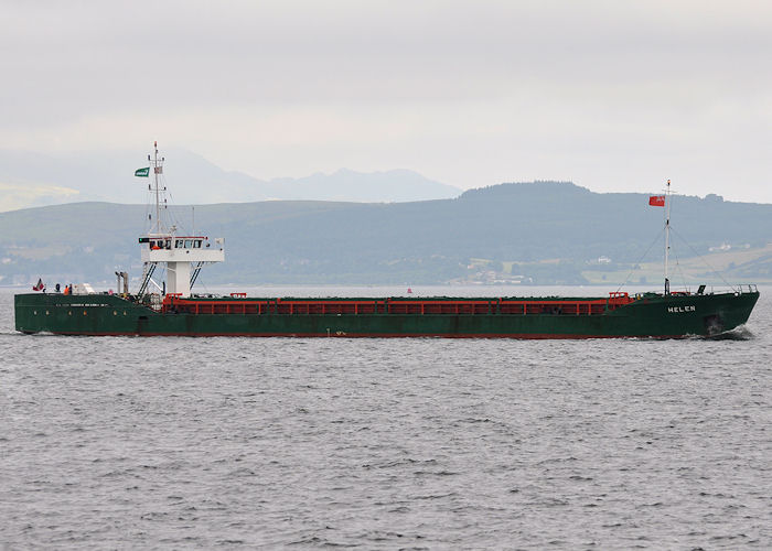 Photograph of the vessel  Helen pictured passing Greenock on 21st July 2013