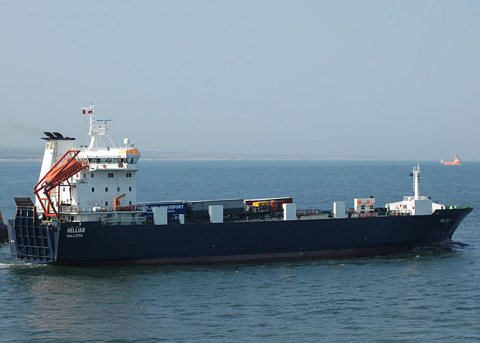 Photograph of the vessel  Helliar pictured departing Aberdeen on 29th April 2011
