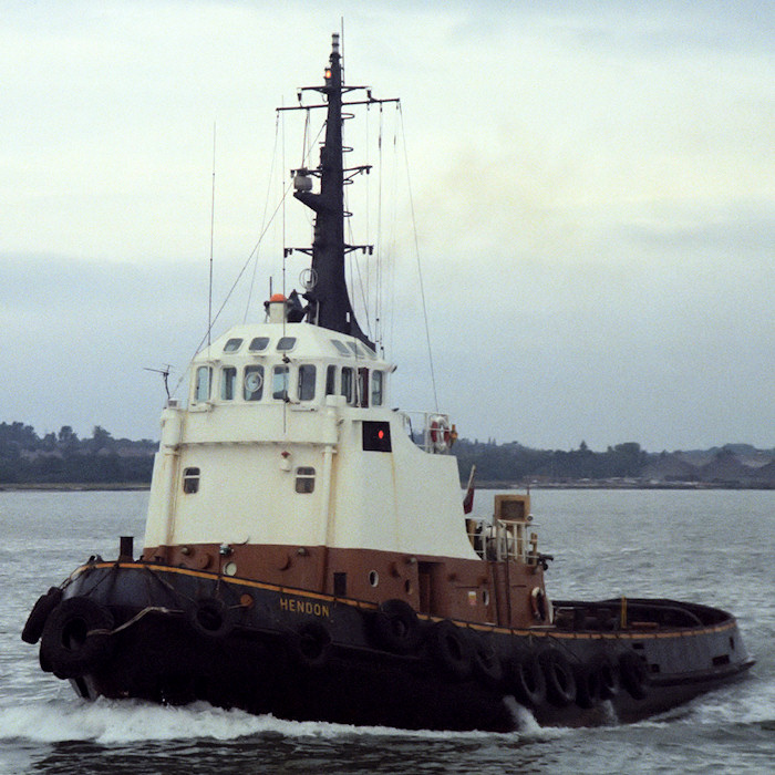 Photograph of the vessel  Hendon pictured on Southampton Water on 11th September 1988