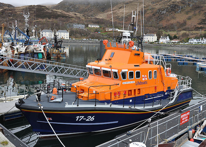 Photograph of the vessel RNLB Henry Alston Hewat pictured at Mallaig on 7th April 2012