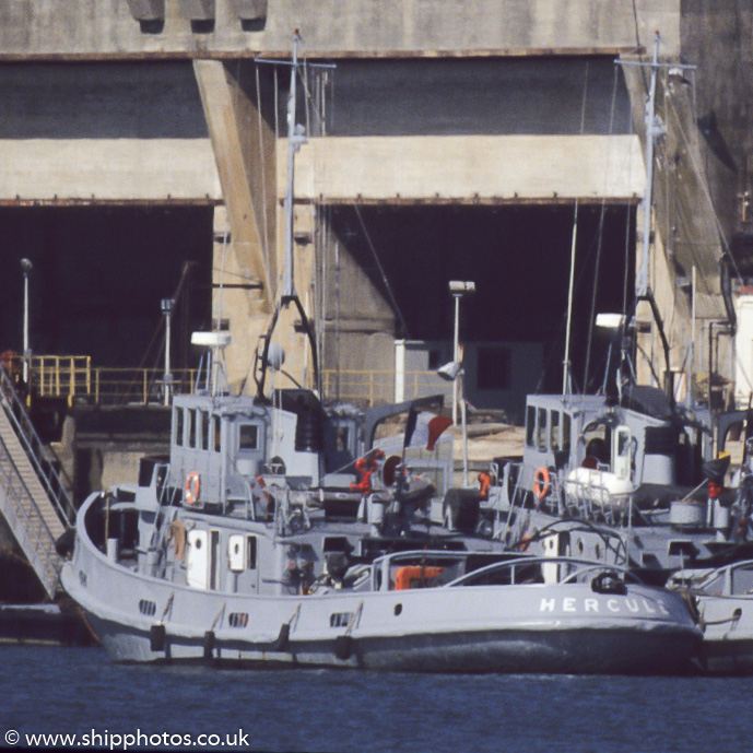 Photograph of the vessel FS Hercule pictured at Lorient on 23rd August 1989