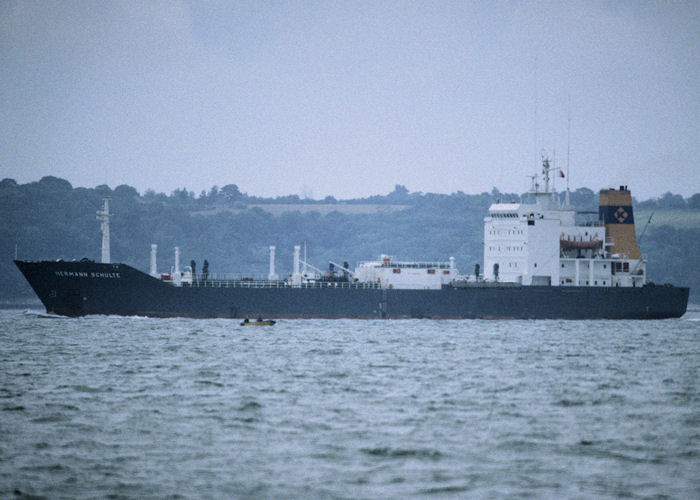 Photograph of the vessel  Hermann Schulte pictured in the Solent on 13th July 1997