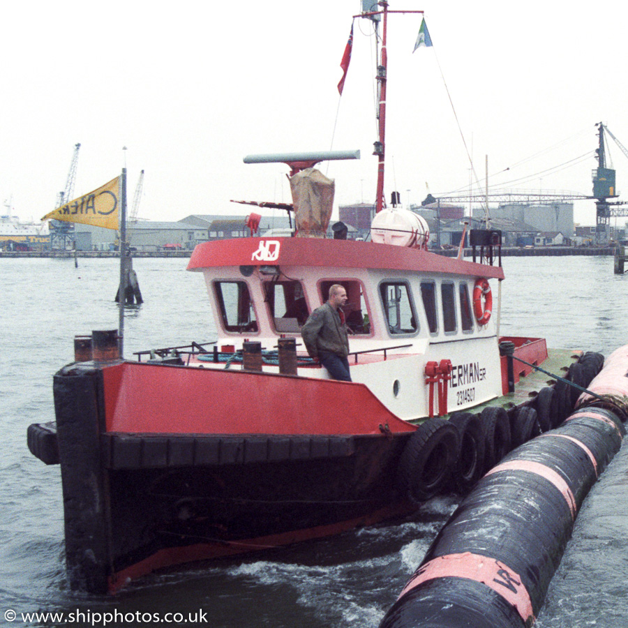 Photograph of the vessel  Herman Sr pictured at Poole on 16th April 1989