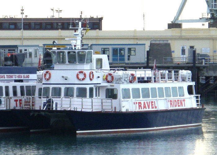 Photograph of the vessel  Herm Trident VI pictured at St. Peter Port on 20th June 2008