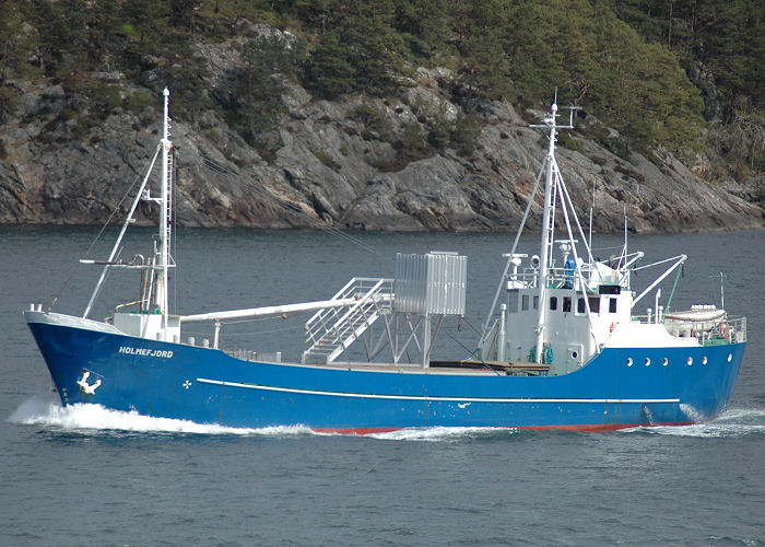 Photograph of the vessel  Holmefjord pictured near Bergen on 12th May 2005