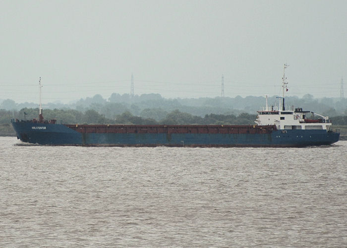Photograph of the vessel  Holstentor pictured on the River Humber on 18th June 2010