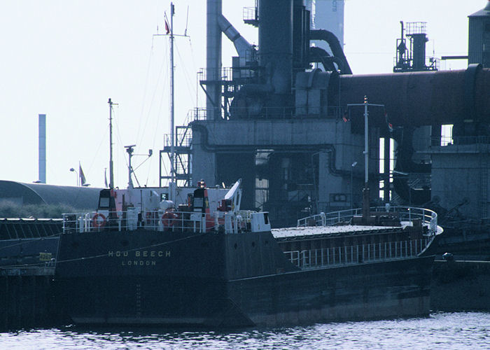 Photograph of the vessel  Hoo Beech pictured in Botlek, Rotterdam on 27th September 1992