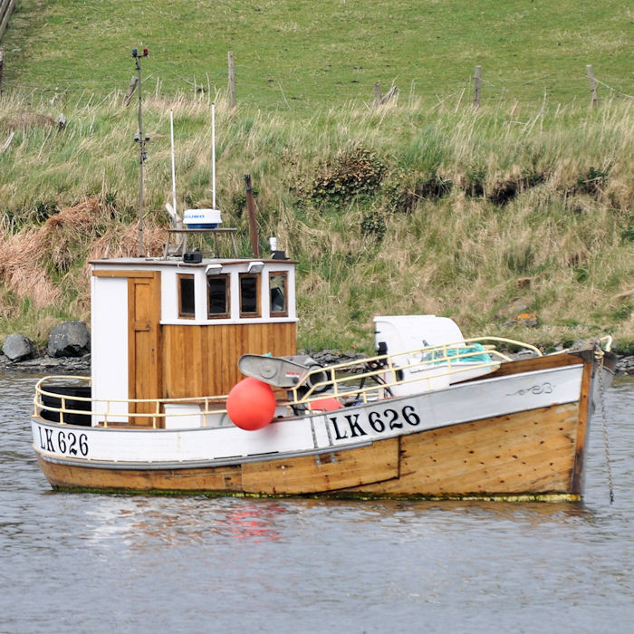 Photograph of the vessel fv Hope pictured at Scalloway on 10th May 2013
