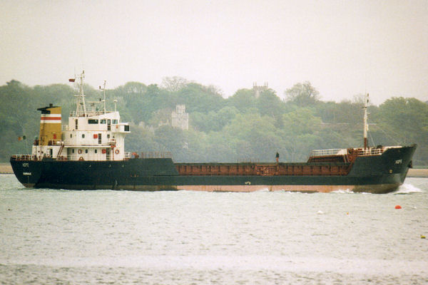 Photograph of the vessel  Hope pictured departing Southampton on 7th May 1998