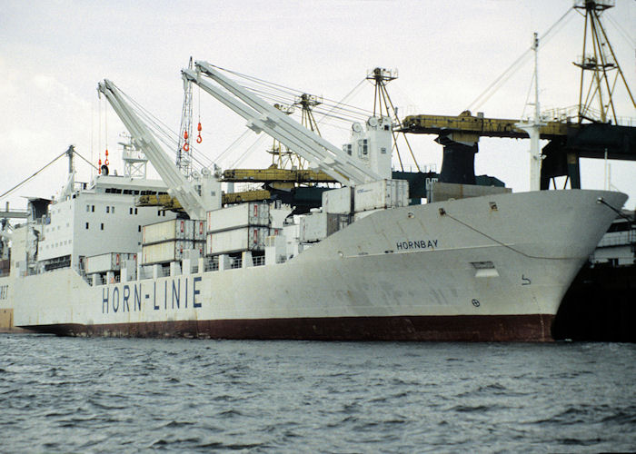 Photograph of the vessel  Hornbay pictured at Hamburg on 9th June 1997