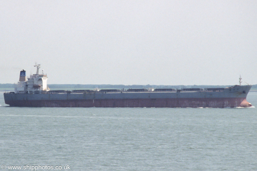 Photograph of the vessel  Hua Shan Hai pictured on the Westerschelde passing Vlissingen on 19th June 2002