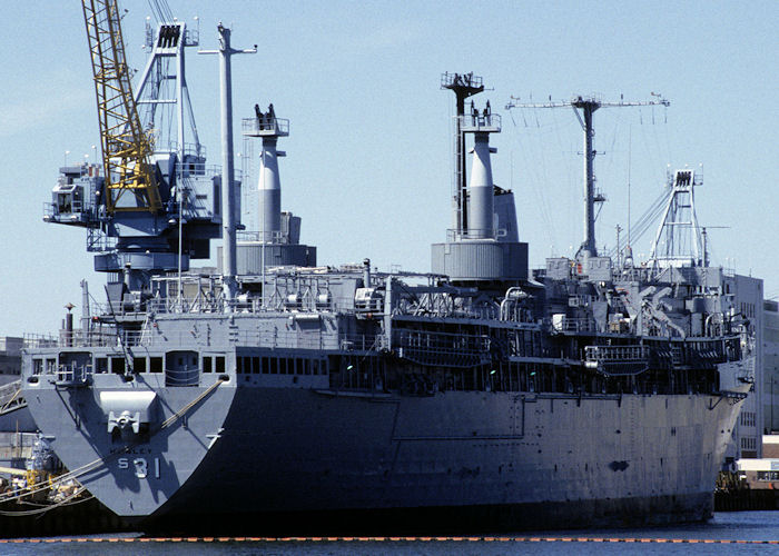 Photograph of the vessel USS Hunley pictured at Portsmouth, Virginia on 20th September 1994