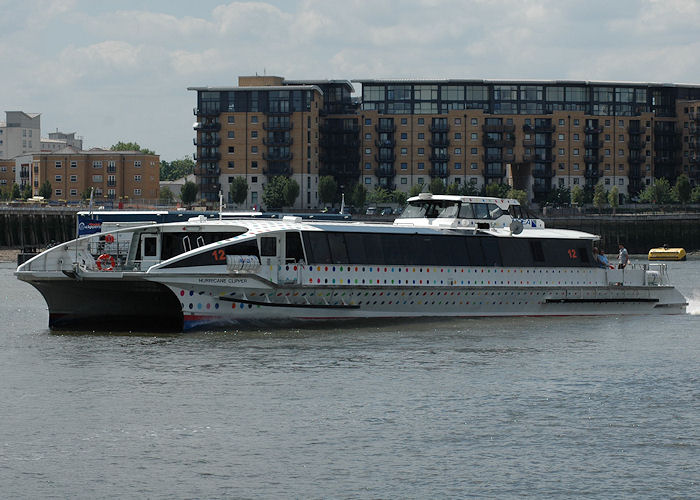Photograph of the vessel  Hurricane Clipper pictured in London on 14th June 2009