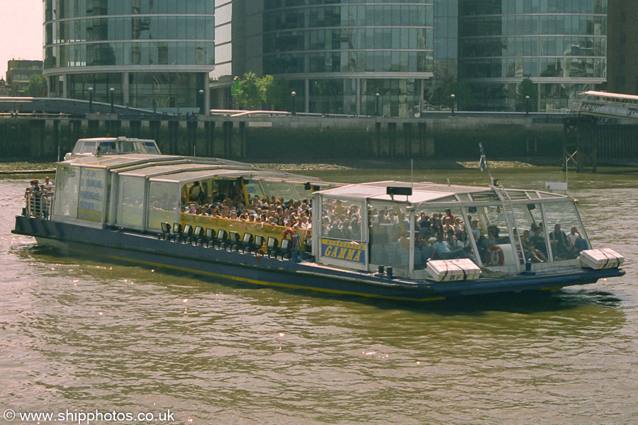 Photograph of the vessel  Hydrospace Gamma pictured in London on 16th July 2005