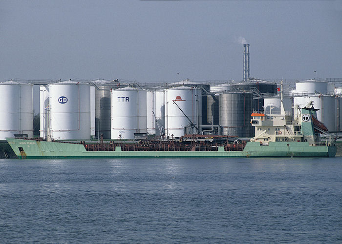 Photograph of the vessel  Ingrid Terkol pictured in Torontohaven, Rotterdam-Botlek on 27th September 1992