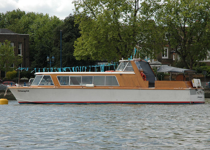 Photograph of the vessel  Interceptor pictured in London on 6th August 2006