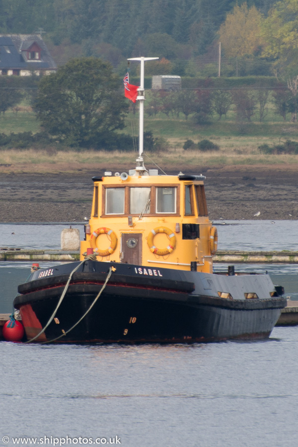 Photograph of the vessel  Isabel pictured at Sandbank on 19th October 2015