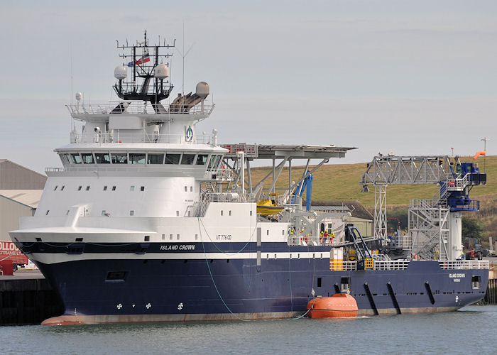 Photograph of the vessel  Island Crown pictured at Montrose on 12th September 2013