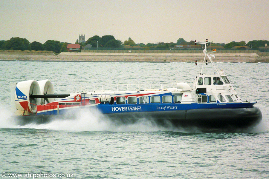 Photograph of the vessel  Island Express pictured approaching Southsea on 27th September 2003