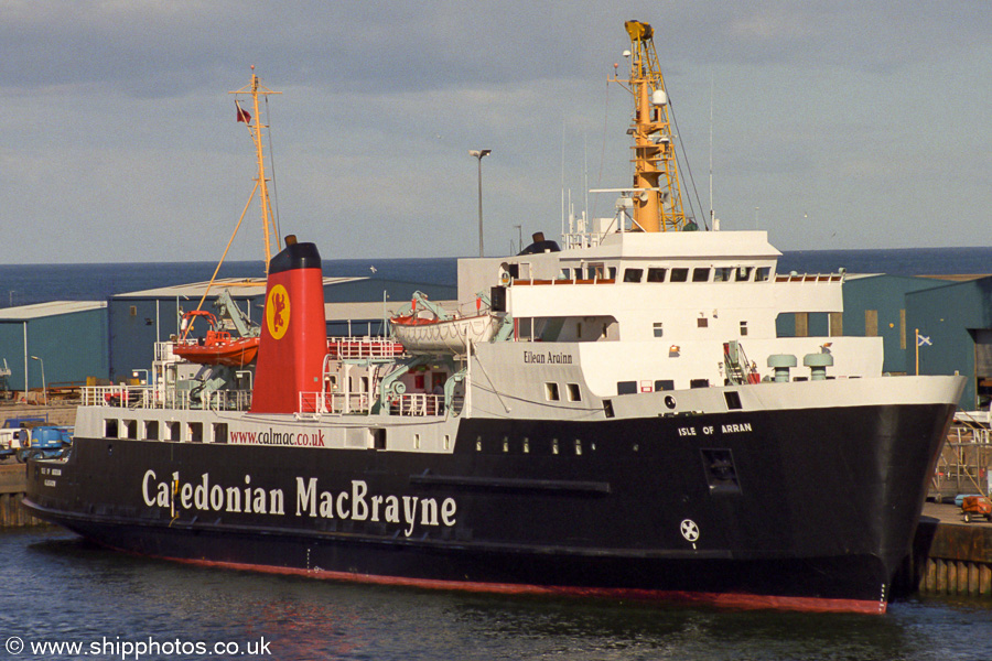 Photograph of the vessel  Isle of Arran pictured at Aberdeen on 8th May 2003