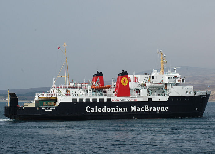 Photograph of the vessel  Isle of Arran pictured departing Port Askaig on 4th May 2010