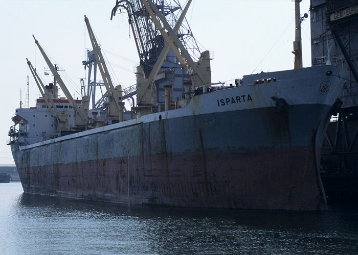 Photograph of the vessel  Isparta pictured in Beneluxhaven, Europoort on 14th April 1996