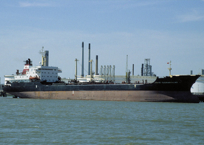 Photograph of the vessel  Janis Sudrabkalns pictured at Coryton on 16th May 1998